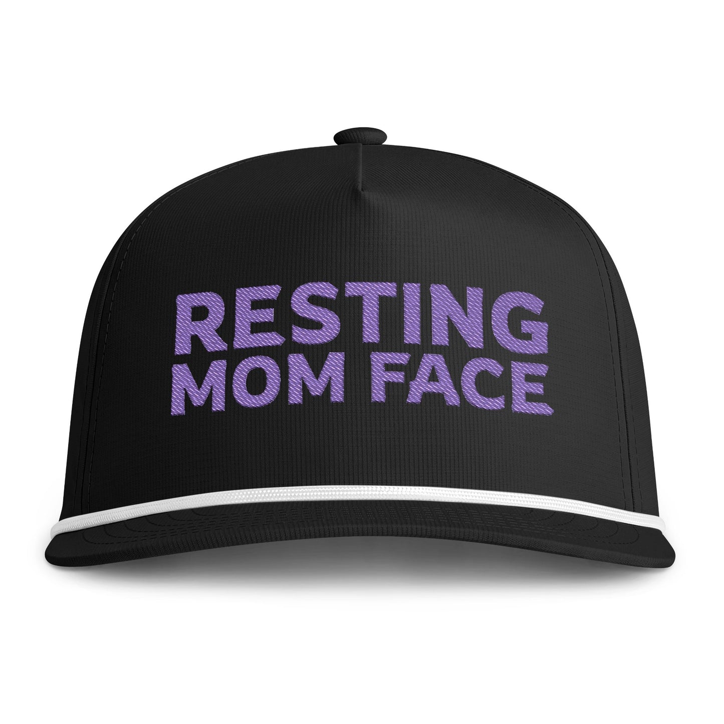 Resting Mom Face Premium Hat - Black/Purple